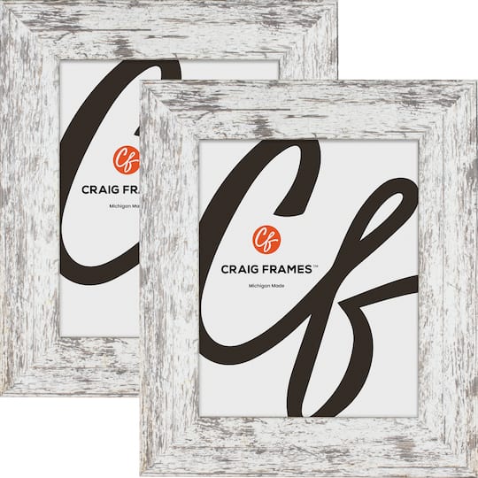 2 Pack Craig Frames American Barn Alabaster White Picture Frame